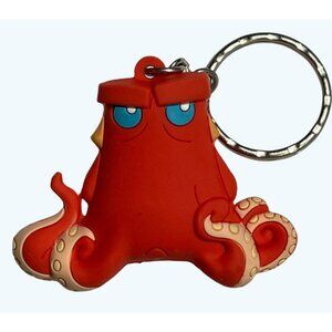 Disney Pixar Finding Dory Hank Octopus Keychain Red & Beige PVC